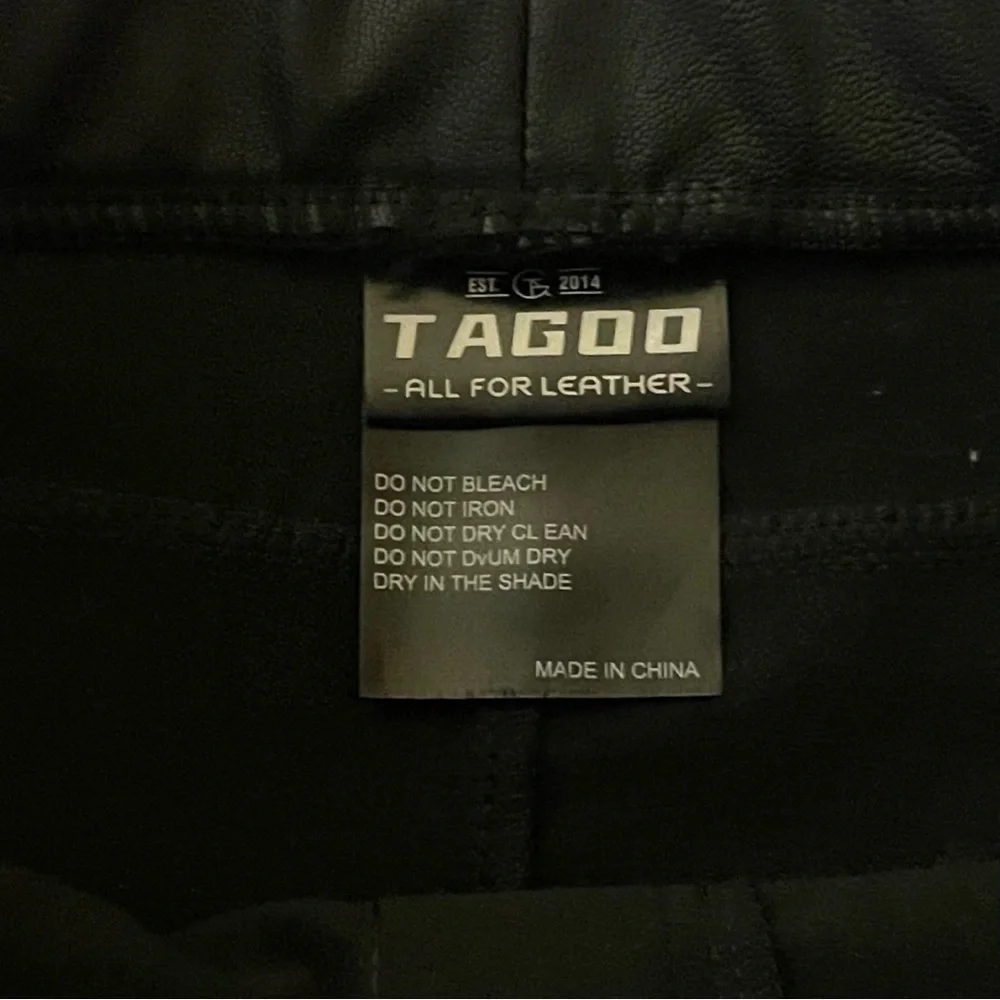 Tagoo Faux Leather Leggings for Women High Waisted Pleather Pants